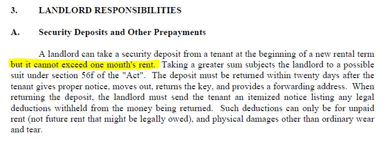 Pet Deposits blurb